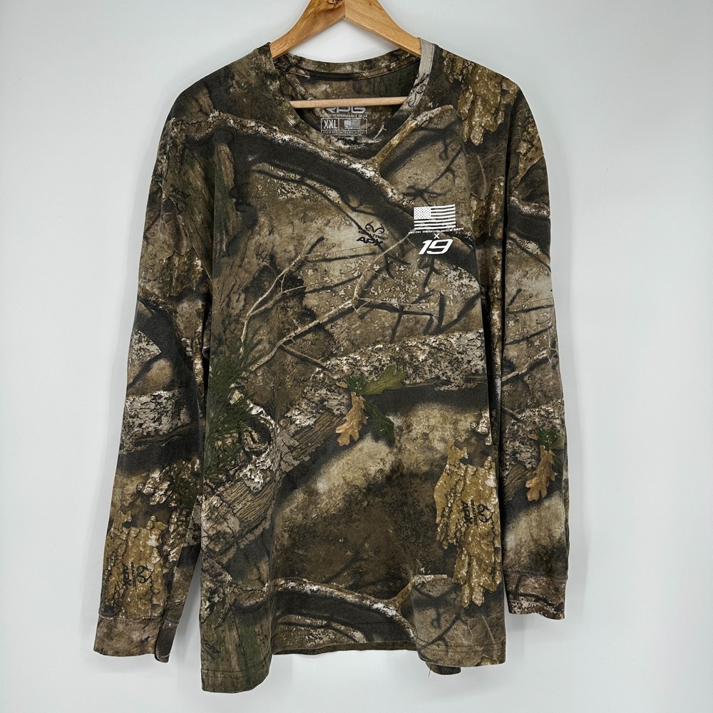 RealTree Hunting APX Camo Longsleeve shirt RPG 2XL Cotton